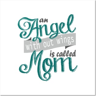 Angel Mom Mother's Day Posters and Art